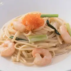 大人気パスタ『小海老のクリームソース オマール海老風味』