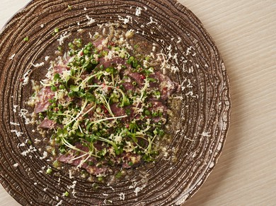 低温調理！冷製牛タンのカルパッチョ　～さっぱりレモン＆山わさび～