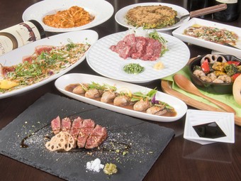 本日のオススメの料理7品前後をご提供
コースのなかでは一番人気です
メイン料理は牛ステーキになります