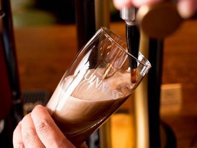 最高に旨いドラフトギネスで乾杯！