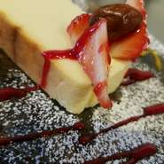 あっさりとしたチーズケーキです