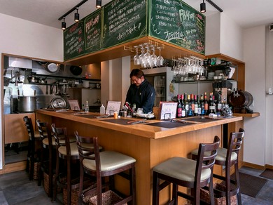 シェフの技を望める特等席