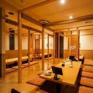 幹事の方必見の団体様でも使えるお得なクーポンもございます。当店では、歓送迎会をはじめとした季節の宴会から接待まで幅広くご利用いただけます。また、貸切でのご予約も承っております。