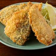 東京湾を中心に近海で釣った新鮮なあじを使用しています。近海ものならではの美味しさを堪能しましょう。1ピースから食べられます。チョイ飲みのお供に、あともう一品ほしい時どうぞ。