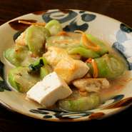 ヘチマの味噌煮