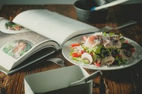 Fresh mashroom & prociuto green salad
生のマッシュルームの食感が好き。
