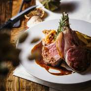 仔羊のロースト フォンドヴォーとマスタードのソース添え	