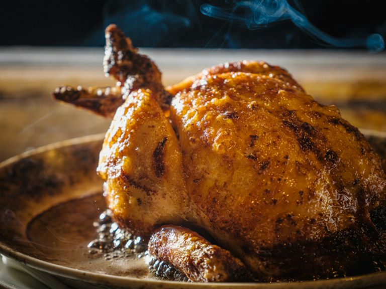 看板メニュー フランス版ローストチキン「プレロッティ」