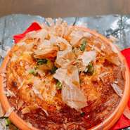 トロロをフワッと焼き上げてます。