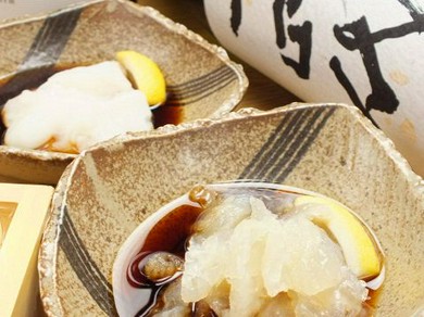 生のタコをスライスしてポン酢に漬けるだけ『生タコポン』