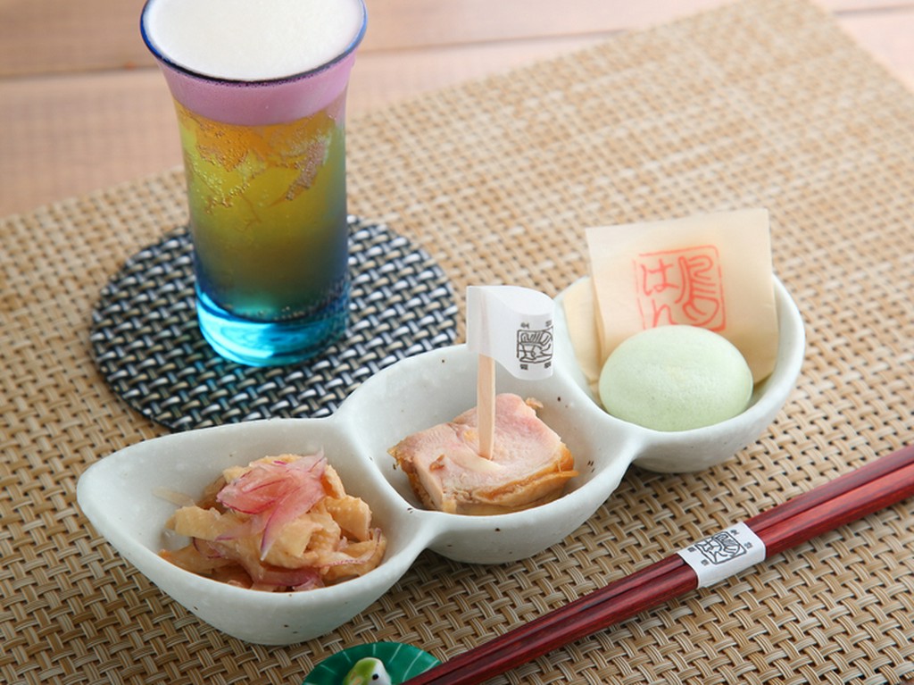 前菜 地鶏の珍味三種