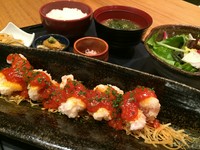 前菜3種
川田農園の無農薬サラダ
ご飯　味噌汁付き