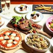 ※表示価格は税込となっております。
※4名様より承ります。
※お子様連れの場合、小学生2000円、3～6才1500円でお料理・ドリンクご用意致します。