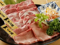 特上タン
上タン
タン
タンシタの4種盛り