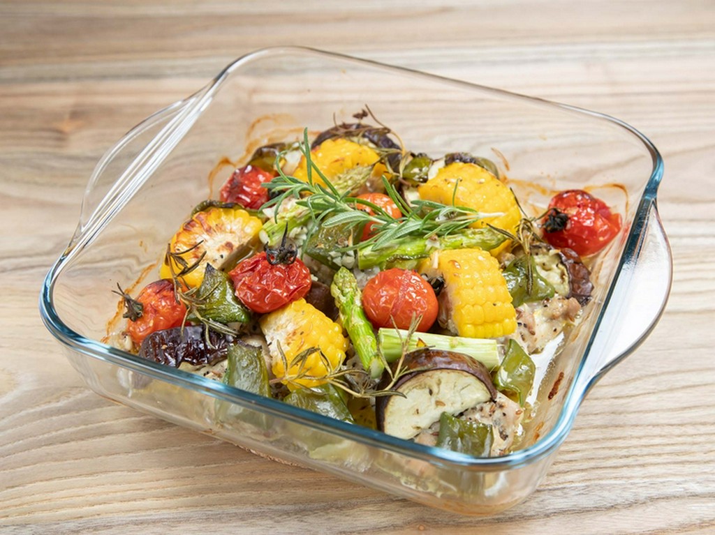 スパイシーでビールと相性抜群『チキンと夏野菜の黒胡椒焼き　ローズマリー風味』