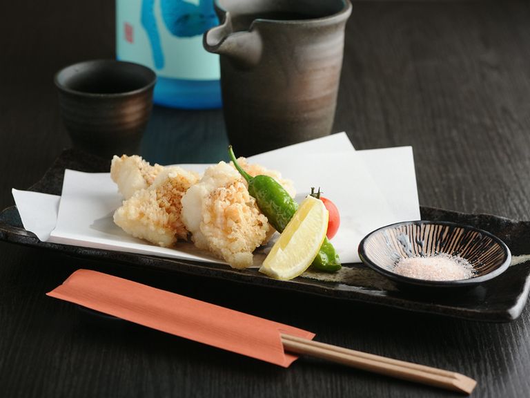 甘ダイ松笠揚げ