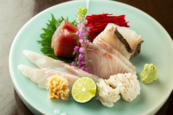 【熟成刺身】熟成期間は時期や魚によって異なり、「津本式」を採用した熟練の技をお楽しみください