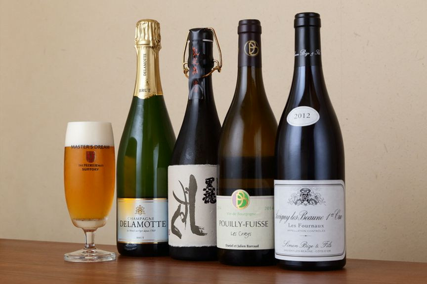 店主厳選の日本酒が豊富に揃う。和食との相性も抜群