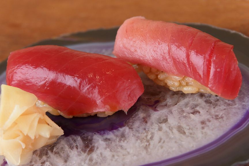 天然生本鮪を使用した『握り まぐろ』