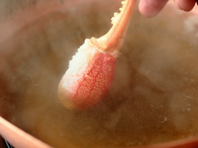 ミディアムレアからウェルダンまでの蟹身を堪能『しゃぶしゃぶ』