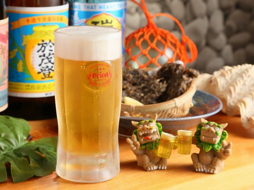 オリオンビール、焼酎、ワインなど、豊富なラインナップ