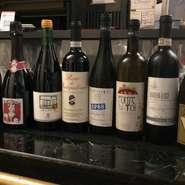 イタリアワインが主ですがお好みのものをお選びいただいたり、お料理に合わせてお任せいただいたりボトルでもグラスでも対応致しております