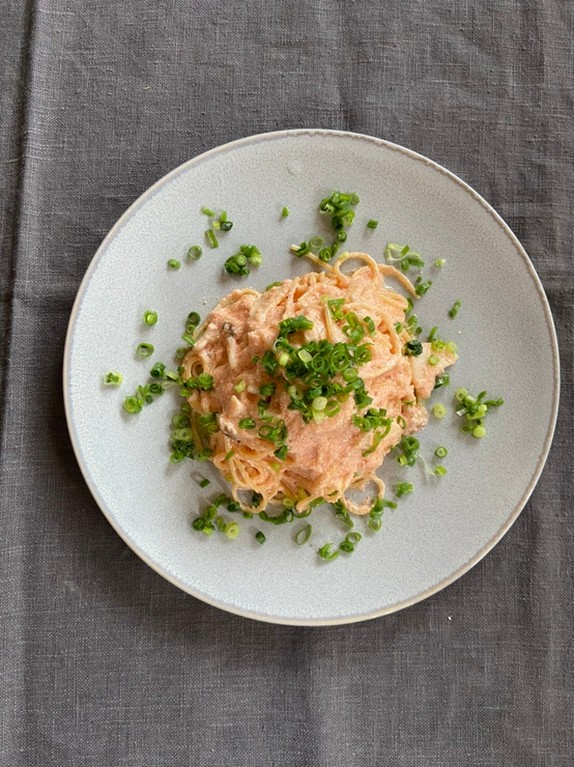 ズワイ蟹と明太子のクリーミーソース
