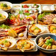 各種ご宴会は飲み放題付コースで決まり！もちろん生ビールも飲み放題♪ ご予算に合わせて 4,000円～5,000円のコースをご用意しております。幹事様らくらく♪全てのコースが飲み放題付！