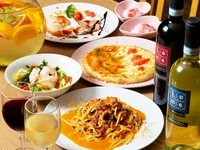 2名様～ご注文頂けます
以下、PIZZA／OMURICE／PASTAの中からお一人様一品。

MAIN／DOLCHEからそれぞれお一人様一品お選び下さいませ。