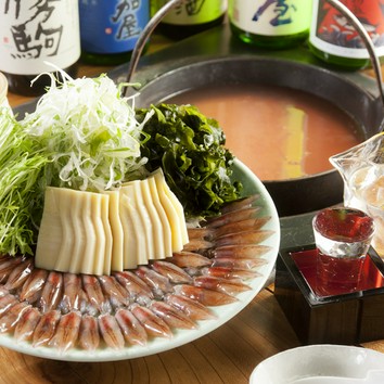 ホタルイカのしゃぶしゃぶ 春限定歓送迎会コース 全6品 5500円