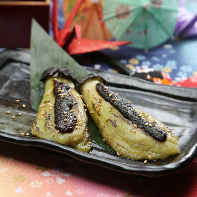 焼き茄子　西京味噌田楽