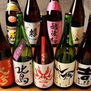『仙禽』『長珍』『北島』などなどの銘酒が常時ラインナップ。さらに、毎月店長厳選のおすすめの日本酒もご用意しております。他店では真似できないこの値段でご提供。日本酒好き集まれ!!
