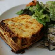 厚切りハムのクロックムッシュ