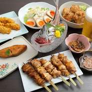 寿司を中心にバラエティ豊かな鈴音のメニューからその日おすすめの料理を厳選して提供。ほか、予算やリクエストなどの相談も気軽にできます。※コースは現金でお願い致します、クレジットの場合消費税を頂きます。