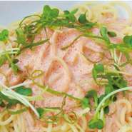 ふくや明太クリームパスタ