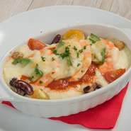 海老とアボカド・玄米の豆乳ドリア