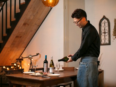 豊富なワインからおすすめのペアリングを提案