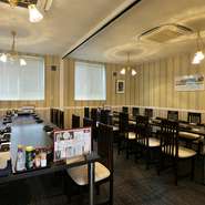 大きな宴会ができる店として地域の方にご利用いただいています。一方で、少人数の気軽なお食事やプライベートなパーティーなども歓迎です。あらゆる機会に【なかなか】を活用してください！
