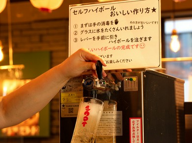 セルフハイボール＆レモンサワー飲み放題