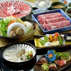 季節ごとに旬の味覚と、こだわり肉を贅沢に堪能『しゃぶしゃぶ会席』
