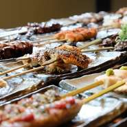 ※表示金額は税抜価格です。
※2～80名、来店日の当日21時までのご予約。
※一回のオーダーシートで1人焼き鳥・サイドメニューそれぞれ1種類ずつご注文となります。
※ワンドリンクオーダー制となります。
※2時間食べ放題（ラストオーダー30分前）となります。
※食べ残しが多い場合別途料金を頂く場合がございます。