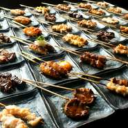 ※表示金額は税抜価格です。
※2～80名、来店日の当日21時までのご予約。
※一回のオーダーシートで1人焼き鳥・サイドメニューそれぞれ1種類ずつご注文となります。
※ワンドリンクオーダー制となります。
※2時間食べ放題（ラストオーダー30分前）となります。
※食べ残しが多い場合別途料金を頂く場合がございます。