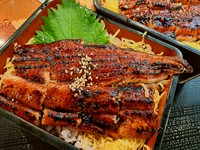 にぎり寿司のネタに使用するウナギを香ばしく炙りました。
※大盛りうな重あります。
