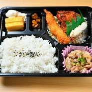 魚もお肉も入ったバランス弁当