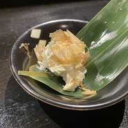 軽く醤油をかけてお召し上がりください