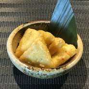 ハッシュドポテトにチーズを練りこみました