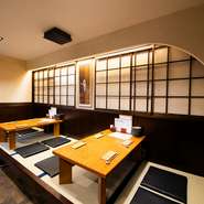 事前の予約で祝いの席や記念日などの演出もリクエスト可能。予算を伝えて、旬の素材を使った料理をコースで楽しむのもオススメです。四季折々、料理人が自信を持って提供する食材はどれも秀逸です。