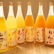 ・あらごしれもん
・あらごしもも
・あらごしみかん
・あらごしりんご
・ゆず酒

■梅酒
・山崎梅酒
・大信州のみぞれりんご梅酒