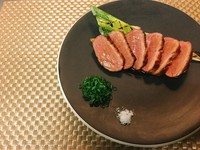 鴨肉とねぎのロースト トリュフ醤油ソース