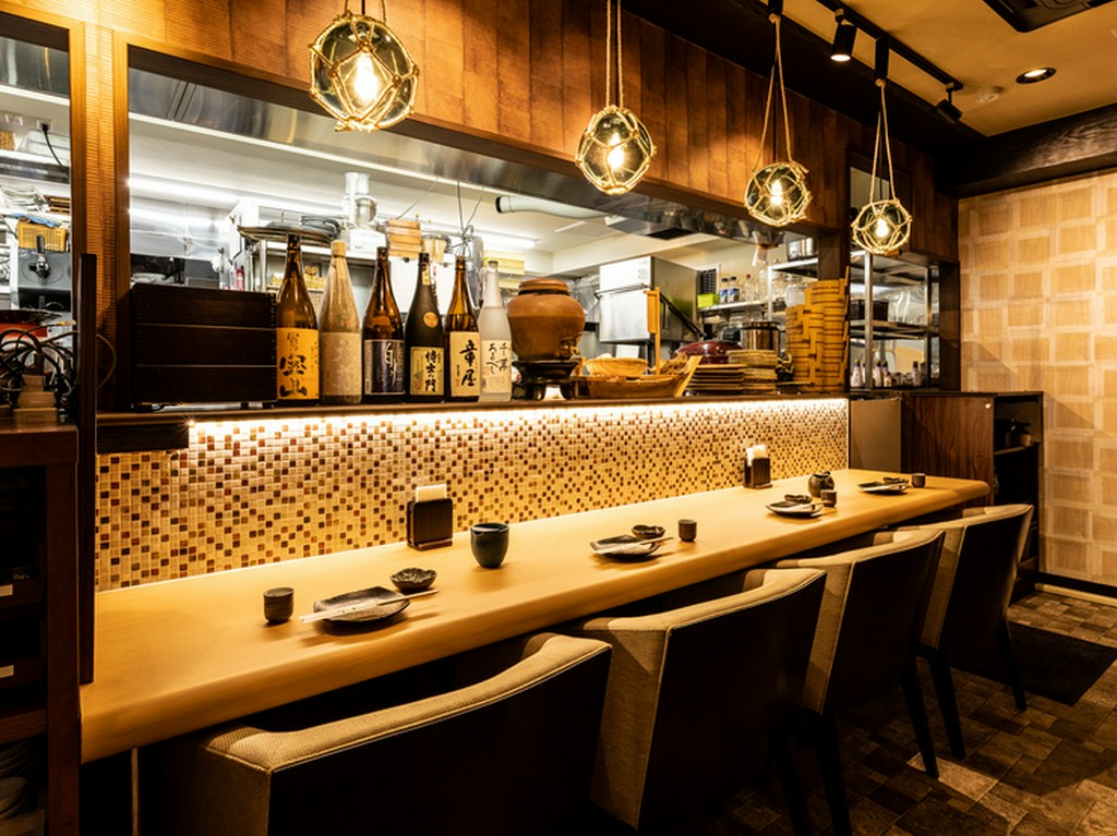 ひとり時間はカウンターがおすすめ。お1人さまの特等席